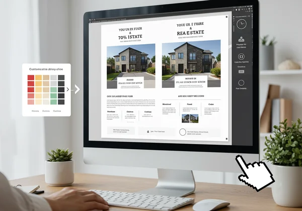 Customizing an AI-generated real estate flyer