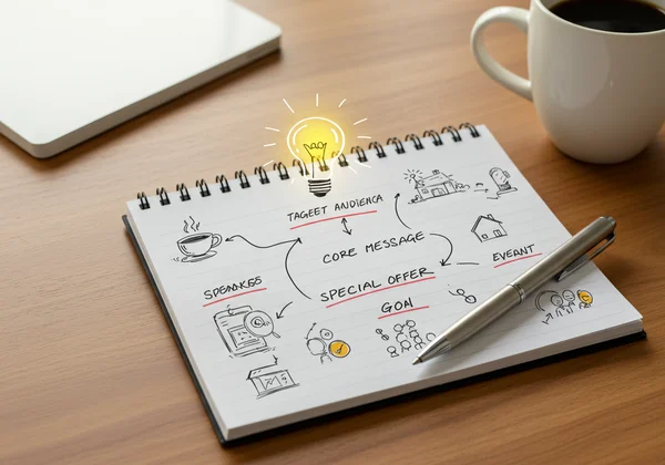 Brainstorming grand opening strategy with target audience