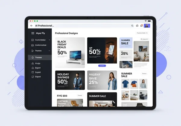 AI-powered tool creating retail promotional flyers