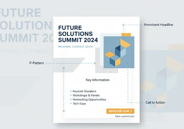 Diagram of effective flyer design principles